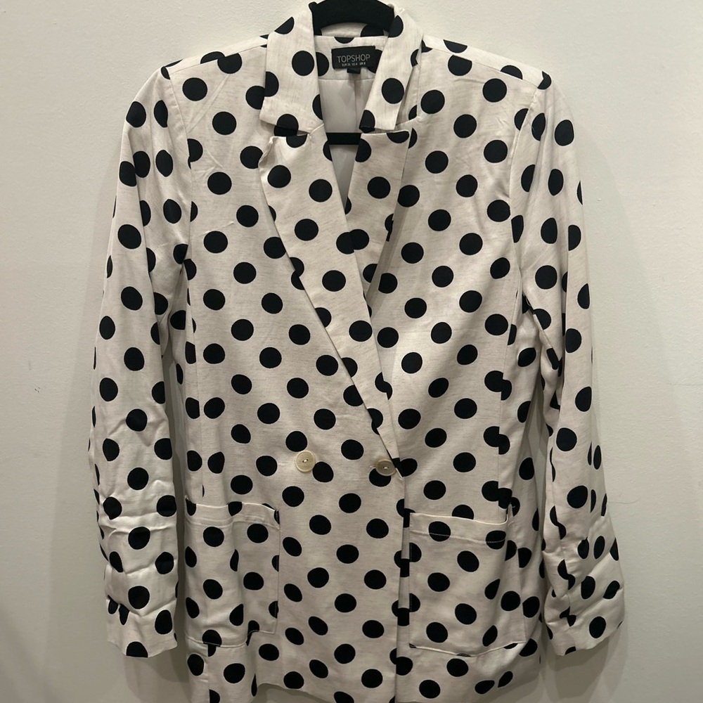 Polka Dot Blazer